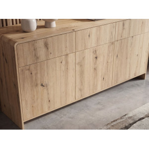 NATURA modern komód 155 cm – tölgy