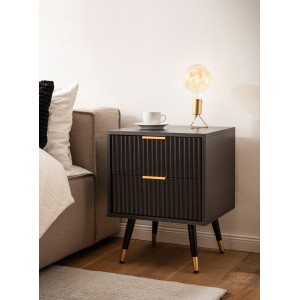 MIRENO modern éjjeliszekrény  - 44 cm – fekete