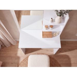 VANITY modern fésülködőasztal tükörrel 75 cm – fehér