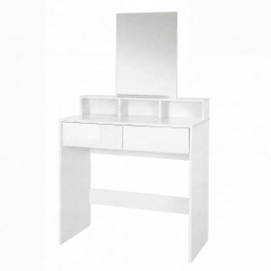 VANITY -II modern fésülködőasztal tükörrel 75 cm – fehér SKYPORT
