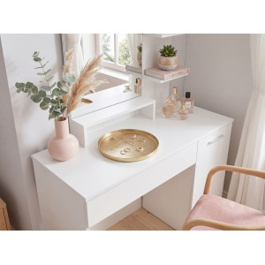 VANITY modern fésülködőasztal tükörrel  - 80 cm – fehér
