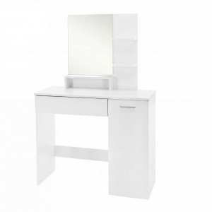 VANITY modern fésülködőasztal tükörrel  - 80 cm – fehér