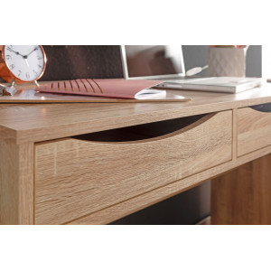 MODENA modern íróasztal 3 fiókkal - 120cm - tölgy