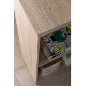 FLEXO modern íróasztal variálható polcrendszerrel - 120cm - tölgy