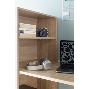 FLEXO modern íróasztal variálható polcrendszerrel - 120cm - tölgy