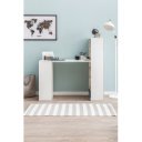 FLEXO modern íróasztal variálható polcrendszerrel - 120cm - fehér