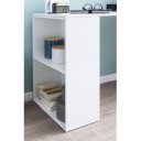 FLEXO modern íróasztal variálható polcrendszerrel - 120cm - fehér