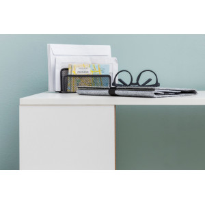 FLEXO modern íróasztal variálható polcrendszerrel - 120cm - fehér
