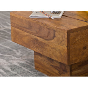 CUBO tömör rózsafa lerakóasztal - 44cm