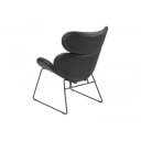 CAZAR design fotel - fekete